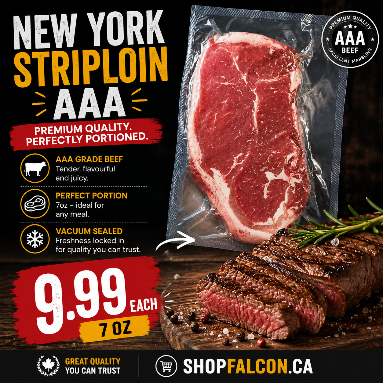 New York Striploin 7OZ AAA