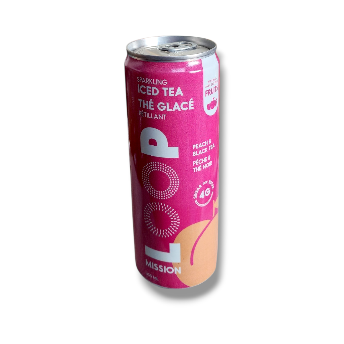 Loop Sparkling Iced Tea Peach & Black Tea (355mL)