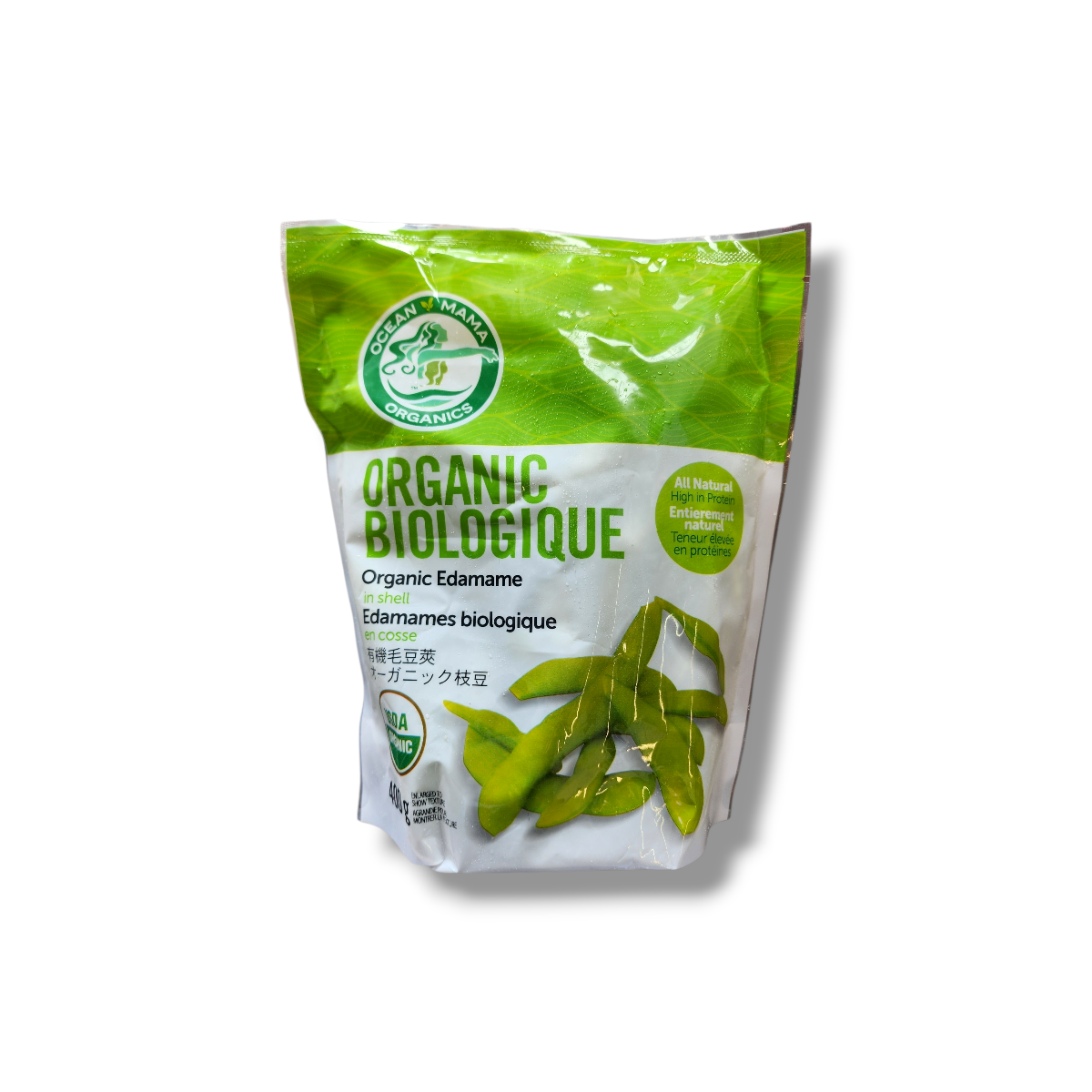 Ocean Mama Organic Edamame in Shell – 454g
