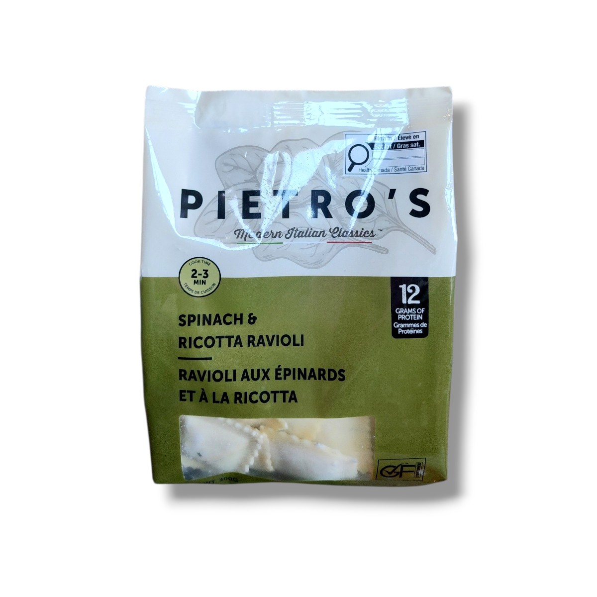 Peitro's Spinach & Ricotta Ravioli (300g)