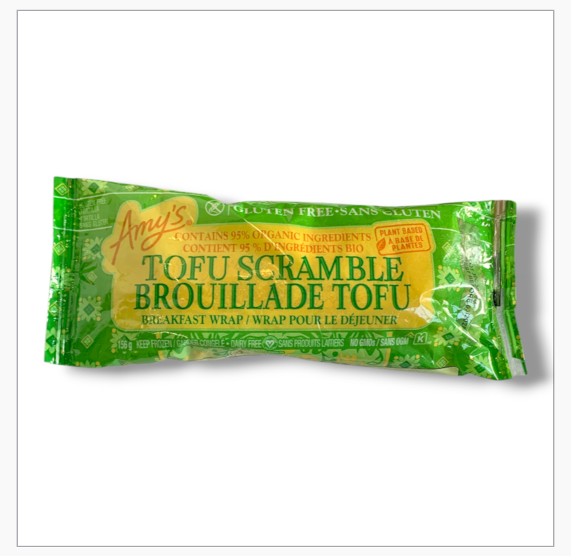Amy’s Tofu Scarmble Breakfast Wrap