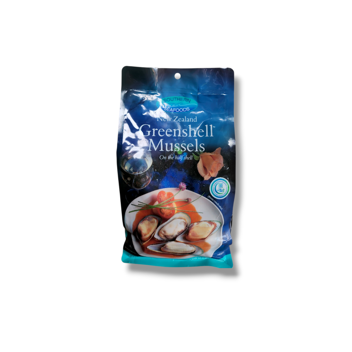 Southern Seafoods New Zealand Half Shell Greenshell Mussels – 907g