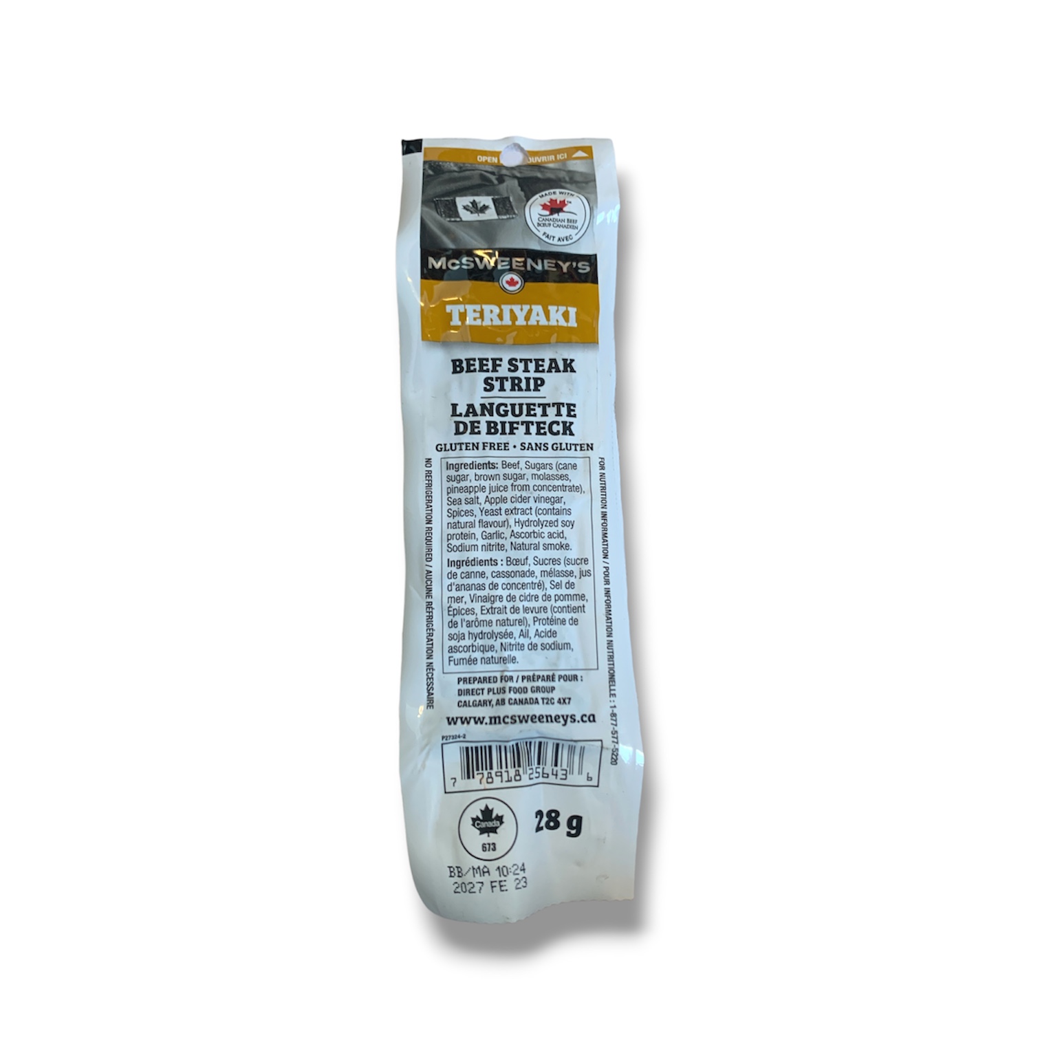 McSweeny's Teriyaki Beef Steak Strip (28g)