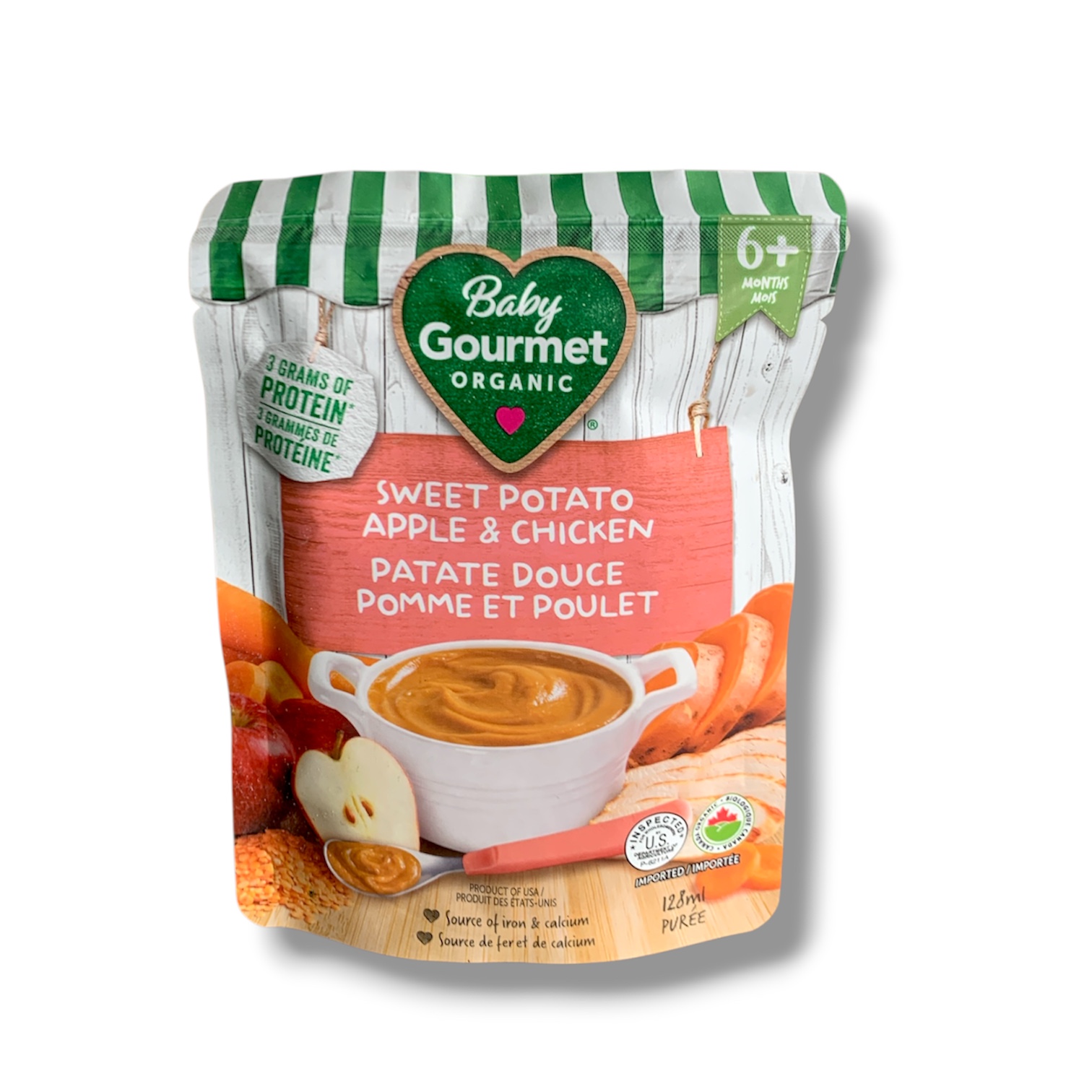Baby Gourmet Sweet Potato Apple & Chicken (128mL)