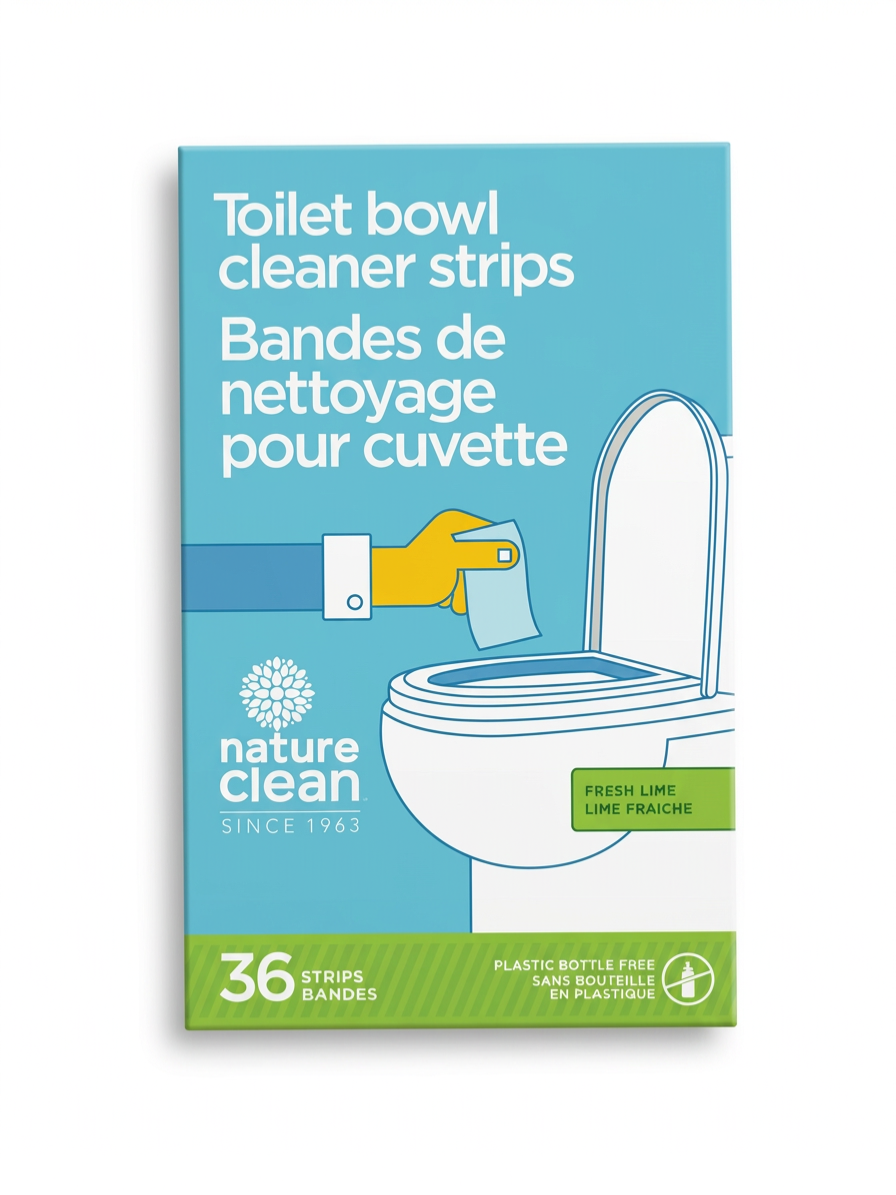 Nature Clean Toilet Bowl Cleaner Strips Fresh Lime (36strips)