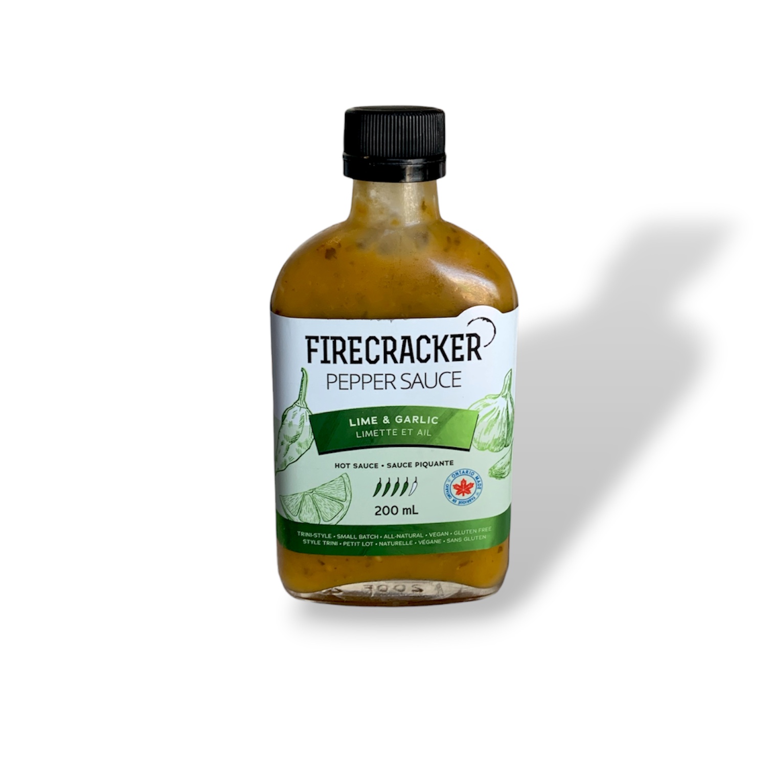 Firecracker Pepper Sauce Lime & Garlic (200mL)