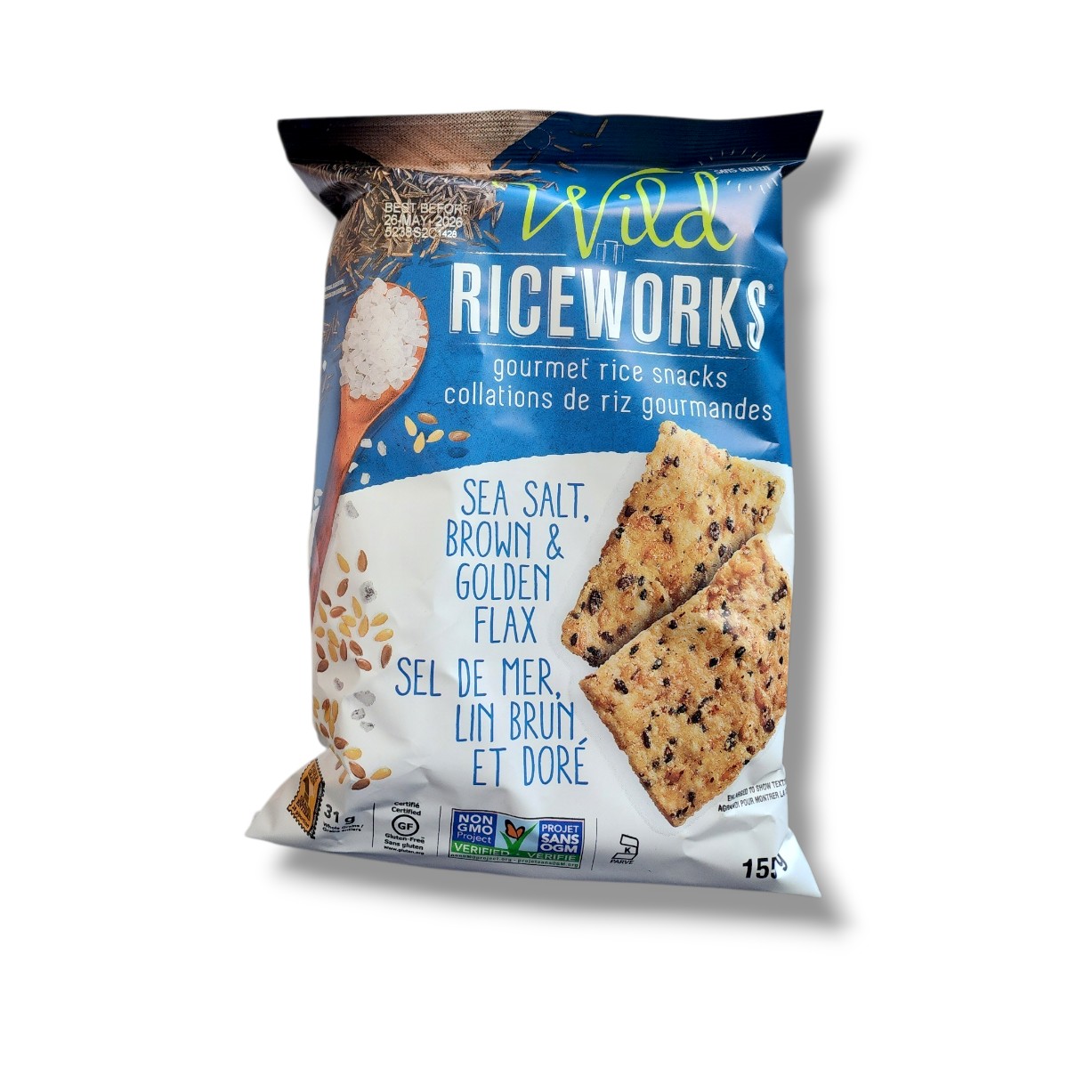 RiceWorks Sea Salt Brown & Golden Flax (155g)