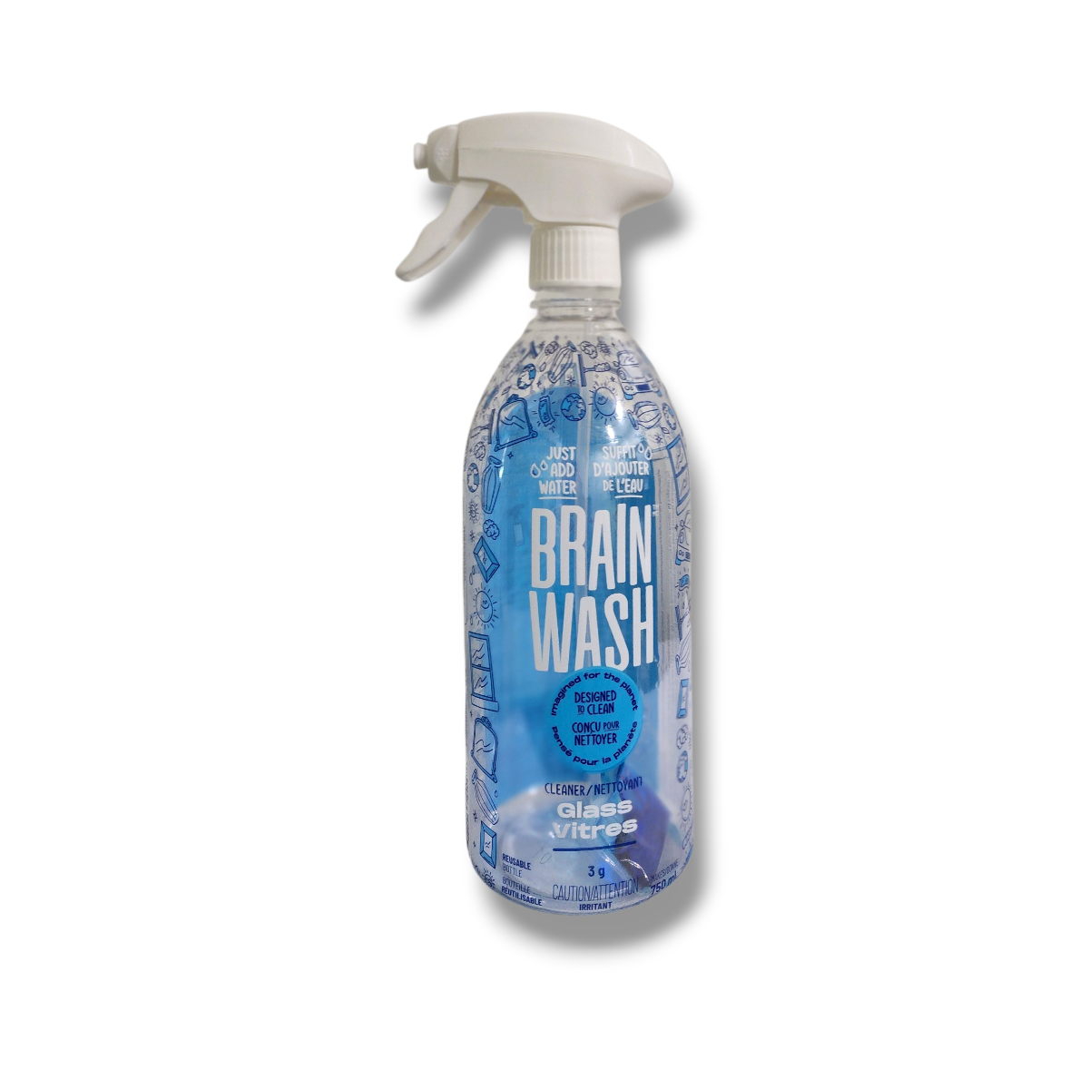 Brain Wash Glass Cleaner Just Add Water (750mL)