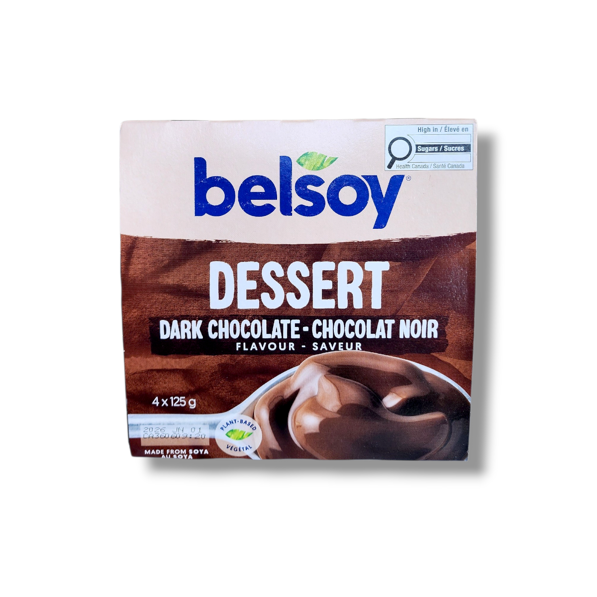 Belsoy Dark Chocolate Pudding (4x125g)