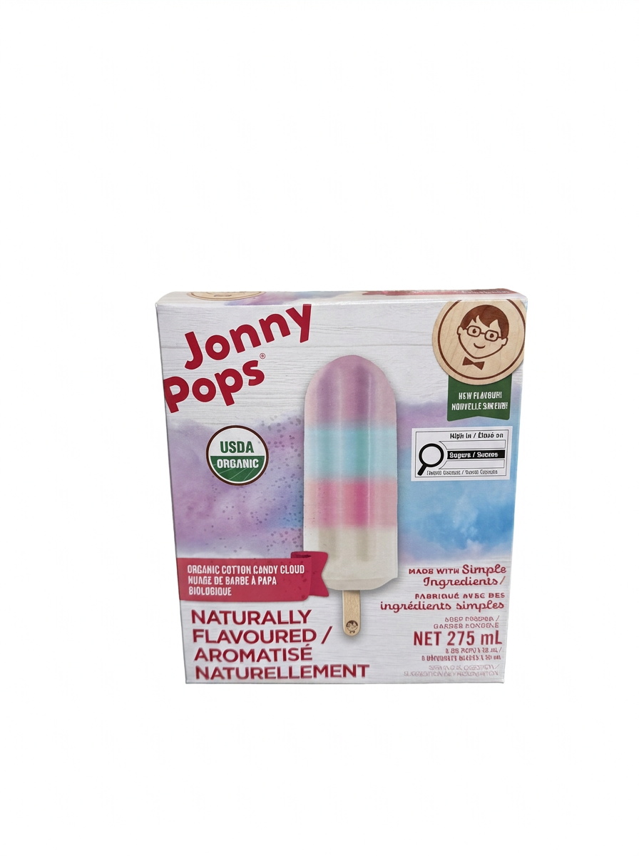 Jonny Pops Organic Cotton Candy Cloud (5x55mL)