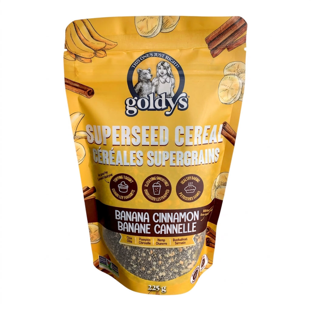 Goldy's Superseed Cereal Banana Cinnamon (225g)