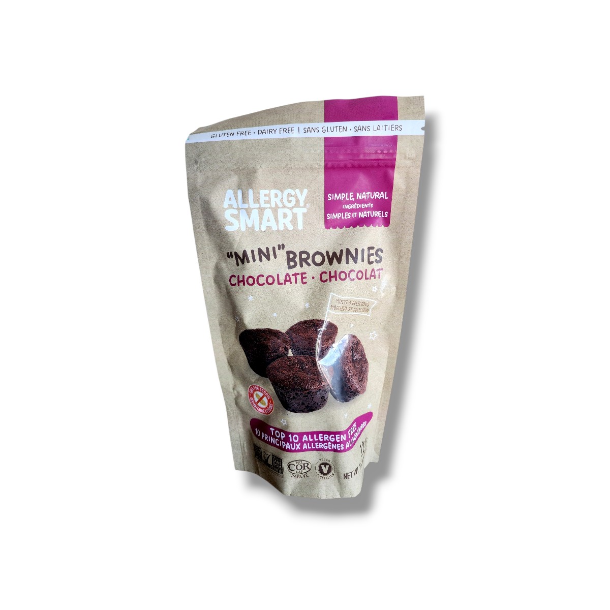 Allergy Smart Mini Brownies Chocolate (228g) 12 Pack