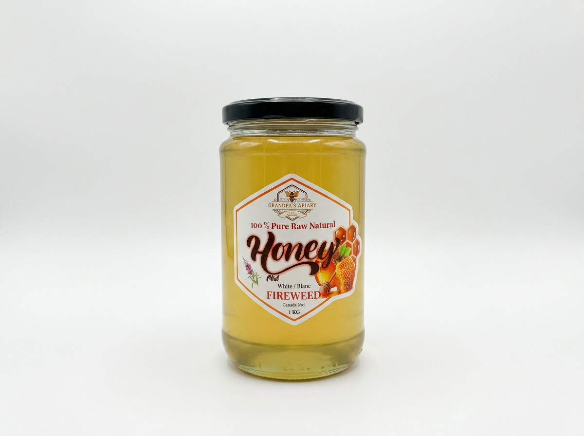 Grandpa's Apiary Raw Honey Fireweed Blossom (1kg)