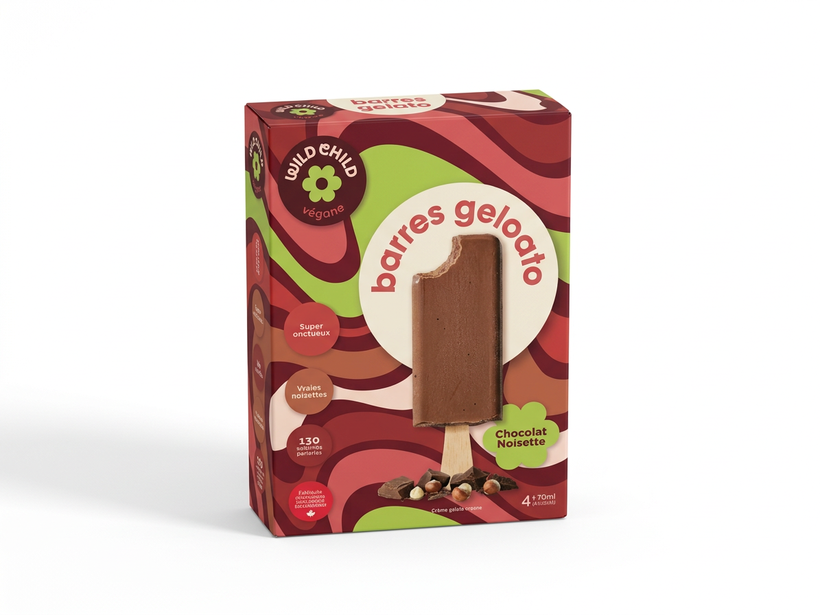 Wild Child Gelato Bar Chocolate Hazelnut (4x70mL)