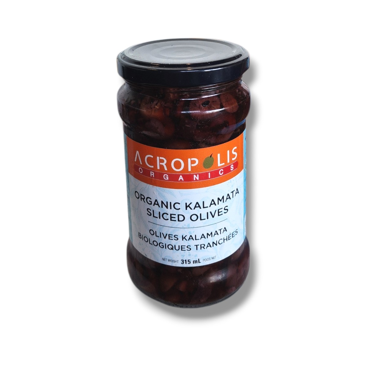 Acropolis Organic Kalamata Sliced Olives (315mL)