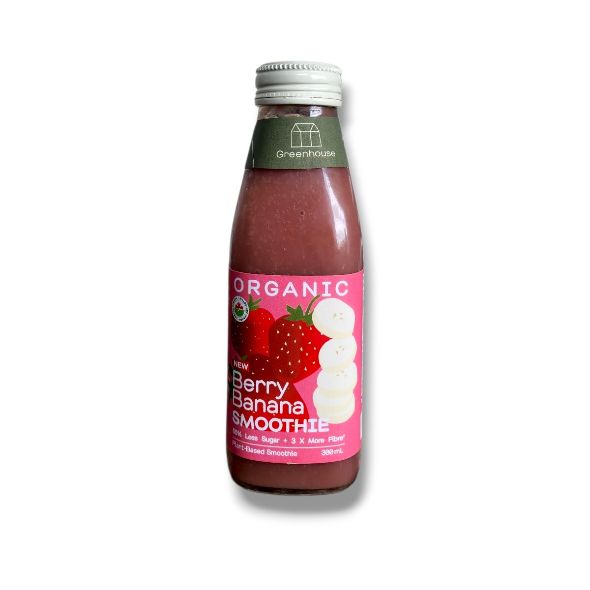 Greenhouse Organic Berry Banana Smoothie (300mL)
