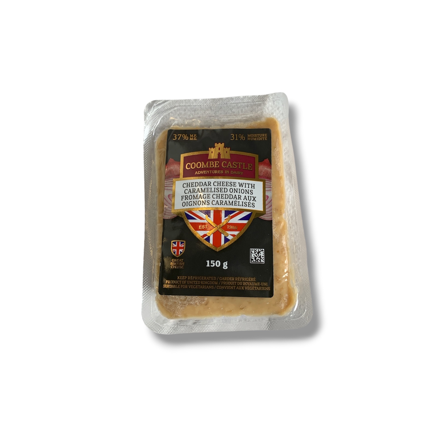 Coombe Castle Mature Cheddar with Caramelized Onions – 150g