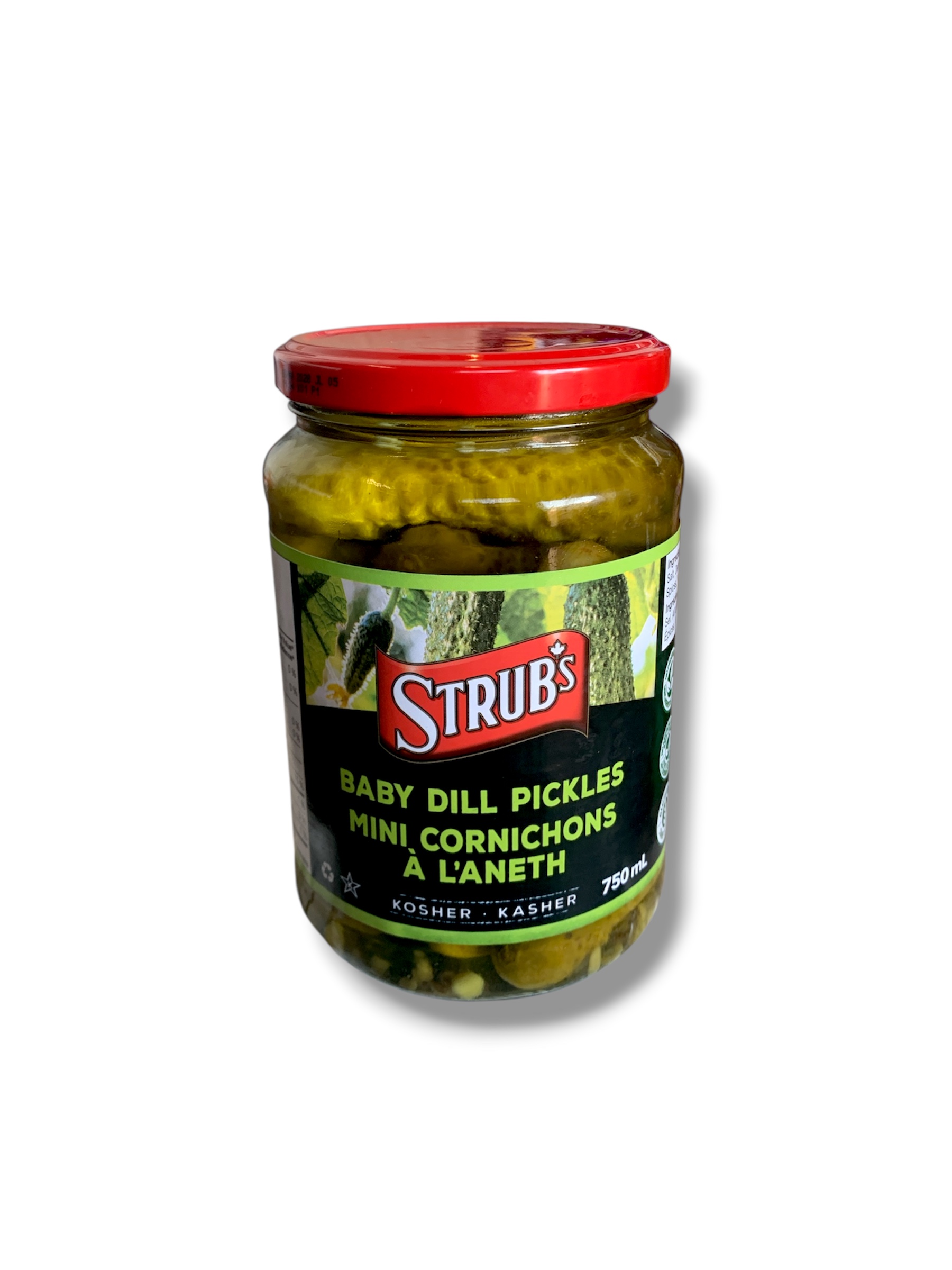 Strub's Baby Dill Pickles (750mL)
