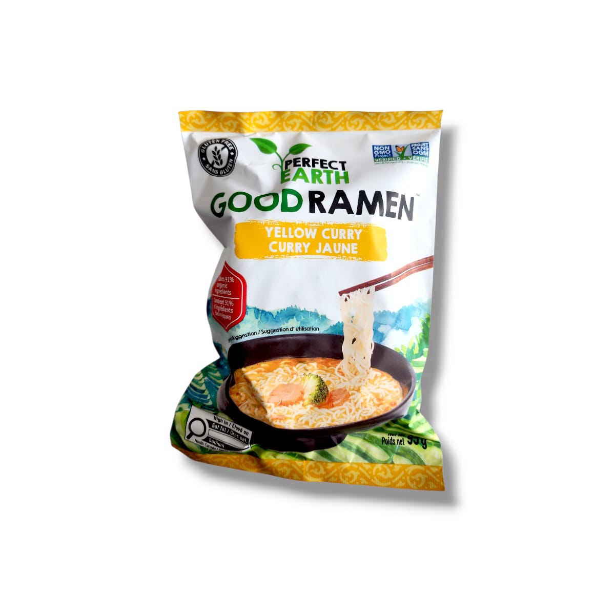 Perfect Earth Organic Brown Rice Ramen – Thai Yellow Curry – 95g