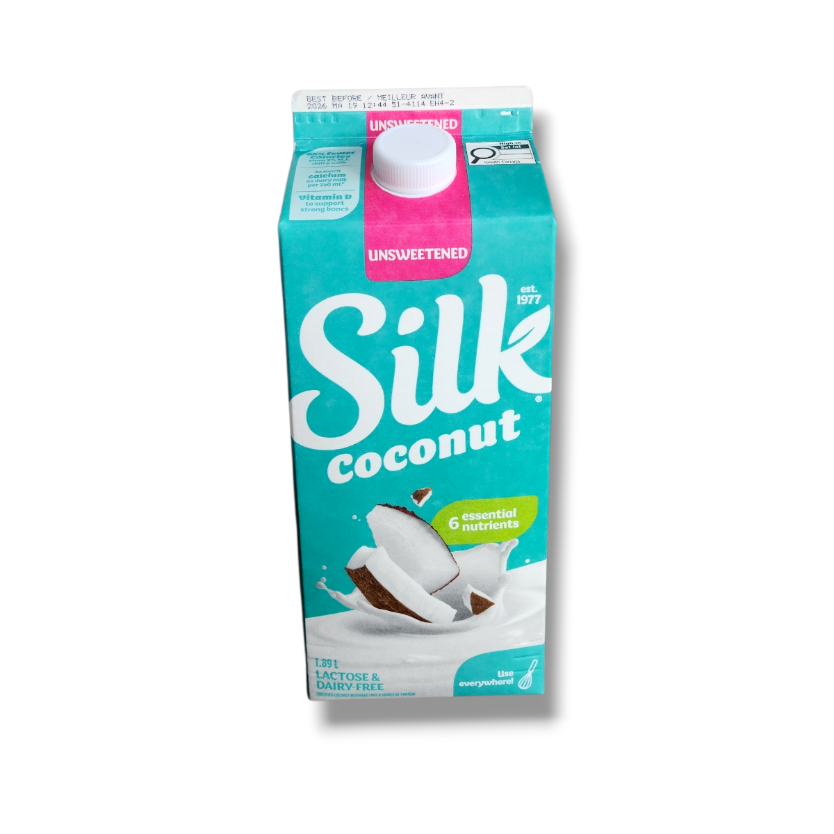Silk Unsweetened Coconut Temptingly Tropical (1.89L)