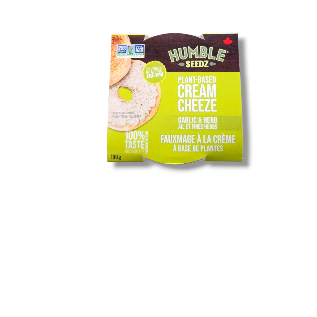 Humble Seedz Plant-Based Cream Cheeze Garlic & Herb (190g)