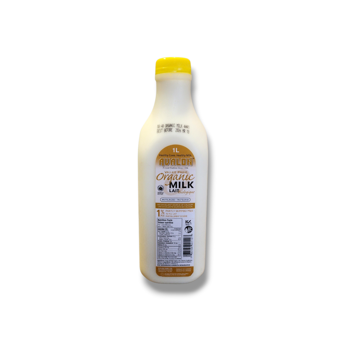 Avalon Organic Milk 1% (1L)
