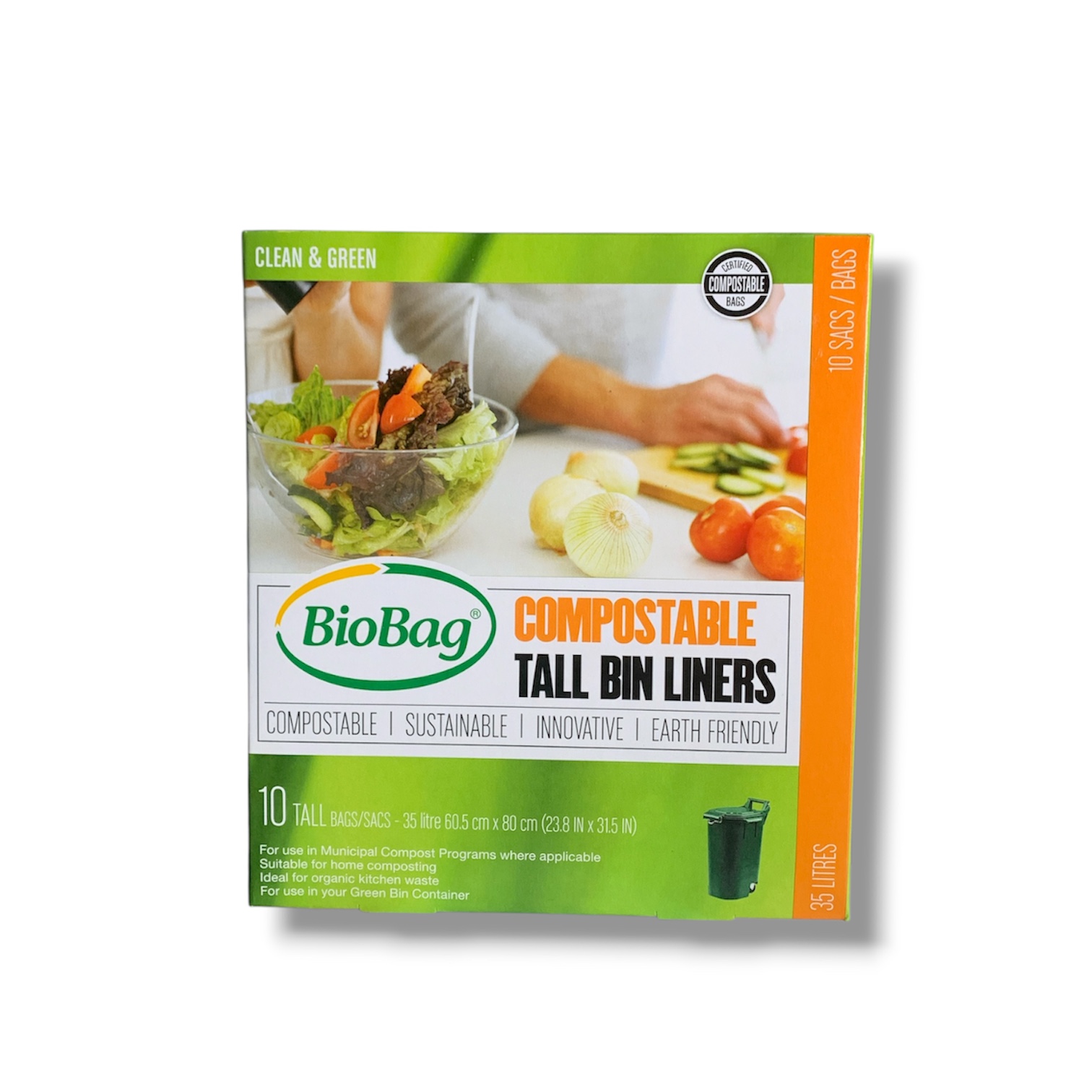 Biobag Compostable Tall bin Liners (10bags)