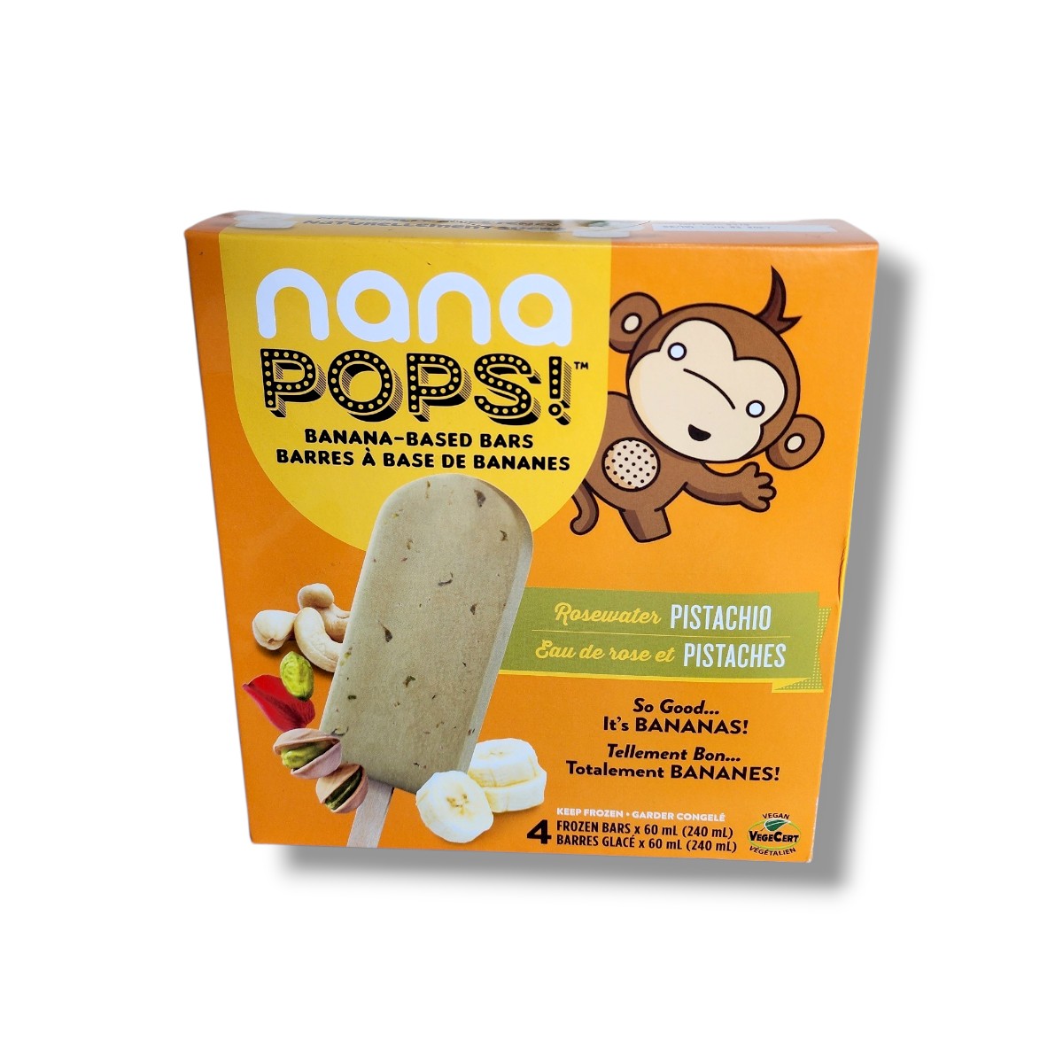 Nana Pops Banana Based Pistachio Bars (4x60mL)