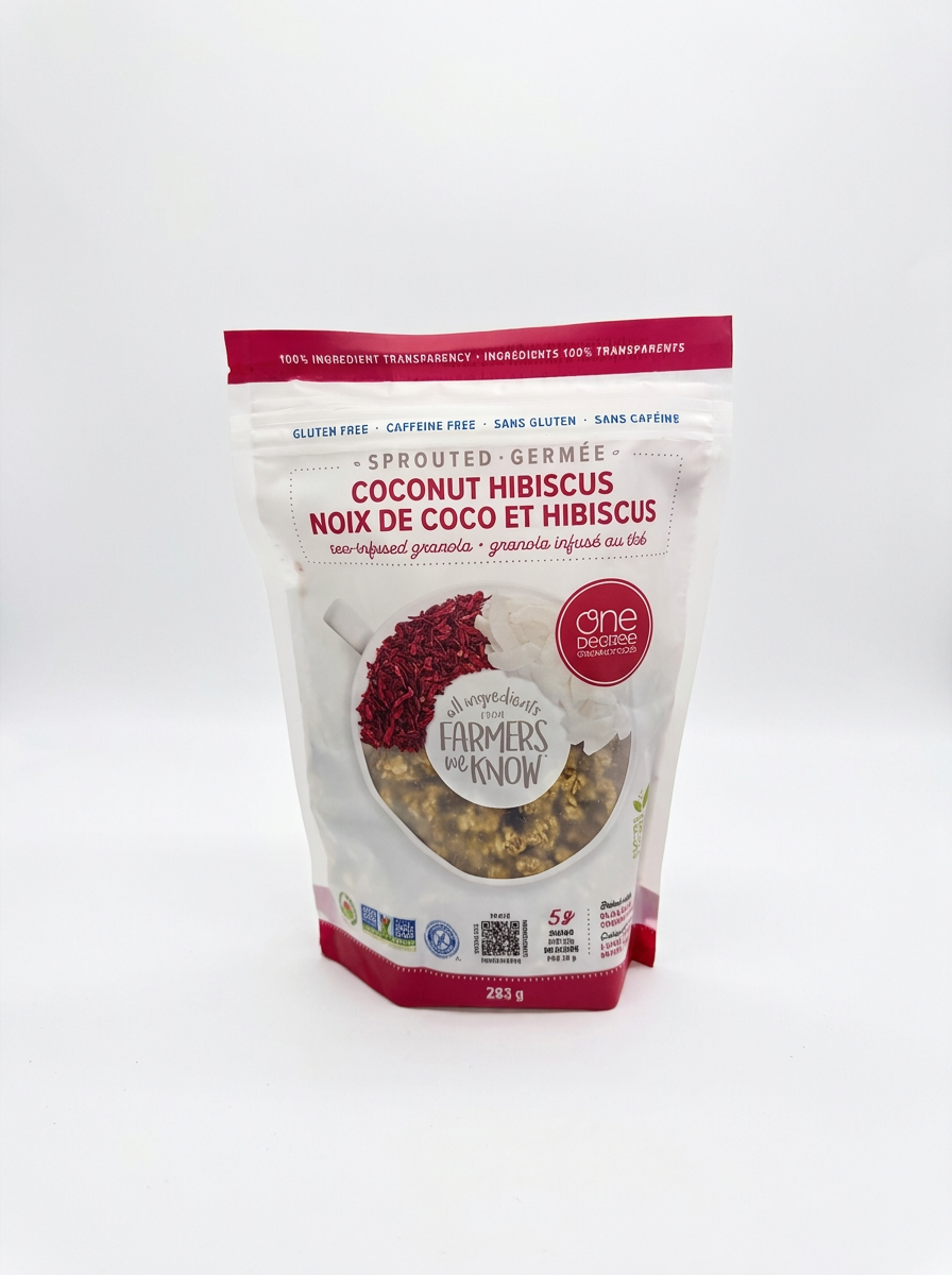 One Degree Coconut Hibiscus Tea infused Granola (283g)