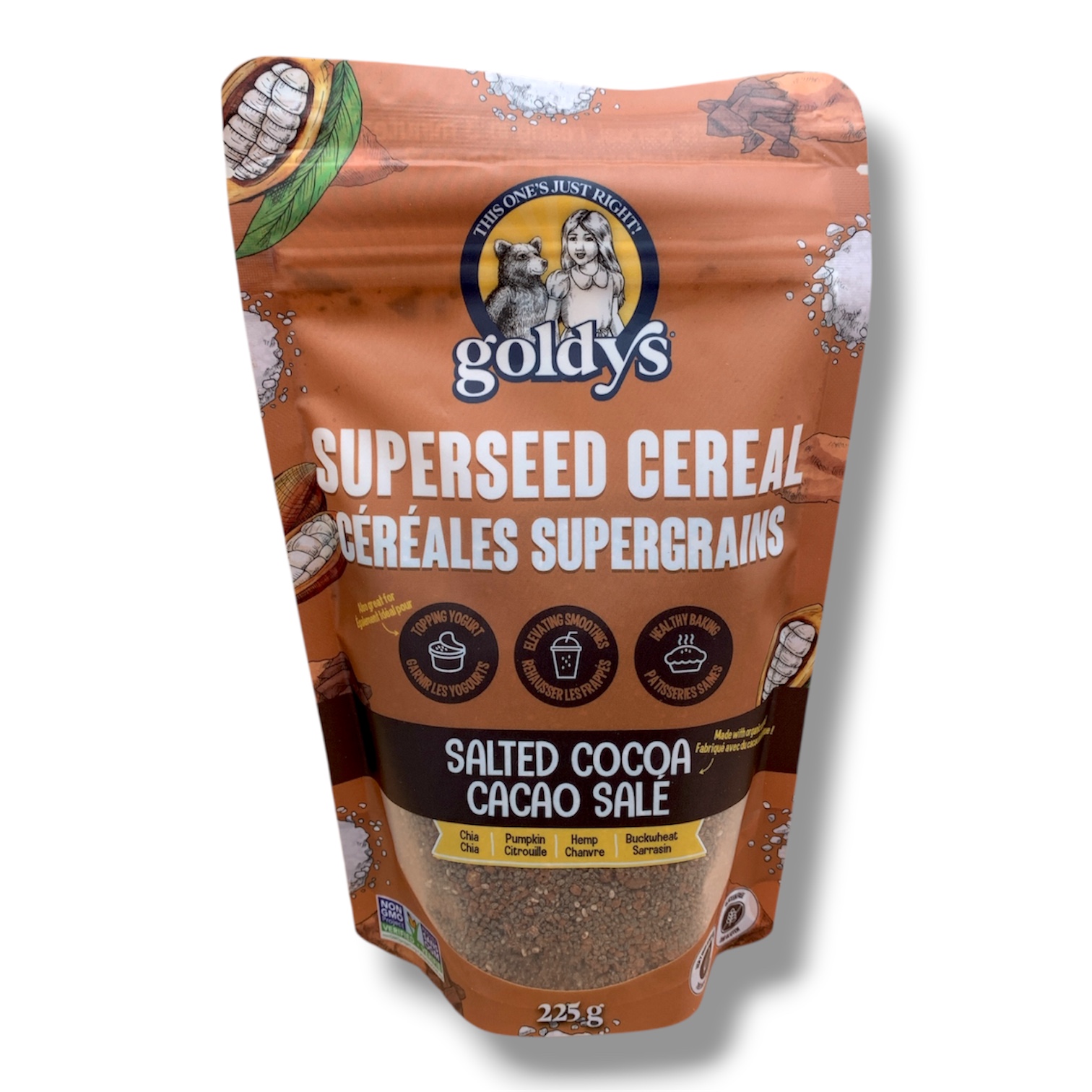 Goldys Superseed Cereal Salted Cocoa (225g)