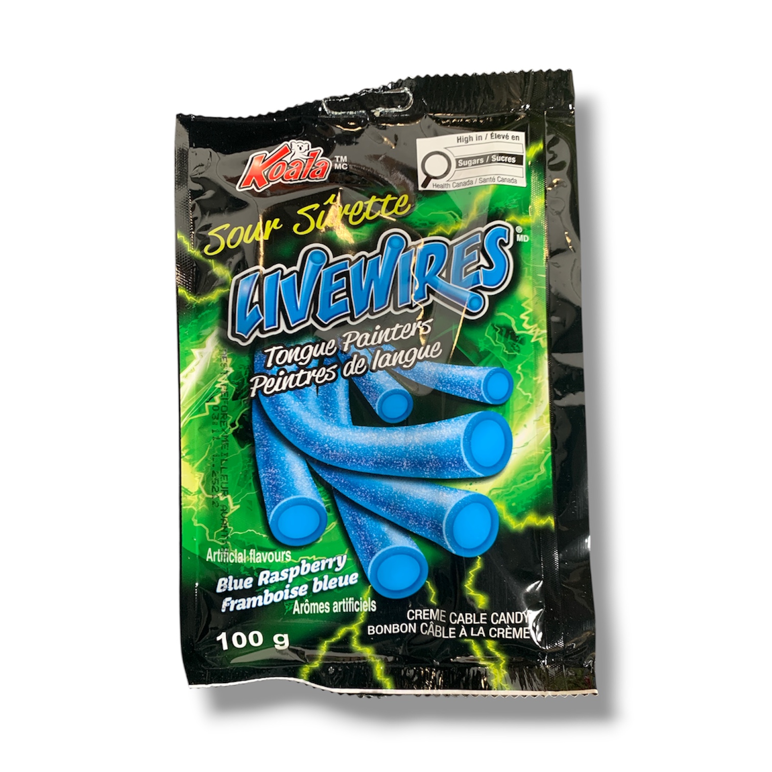 Koala Sour Livewires Blue Raspberry (100g)