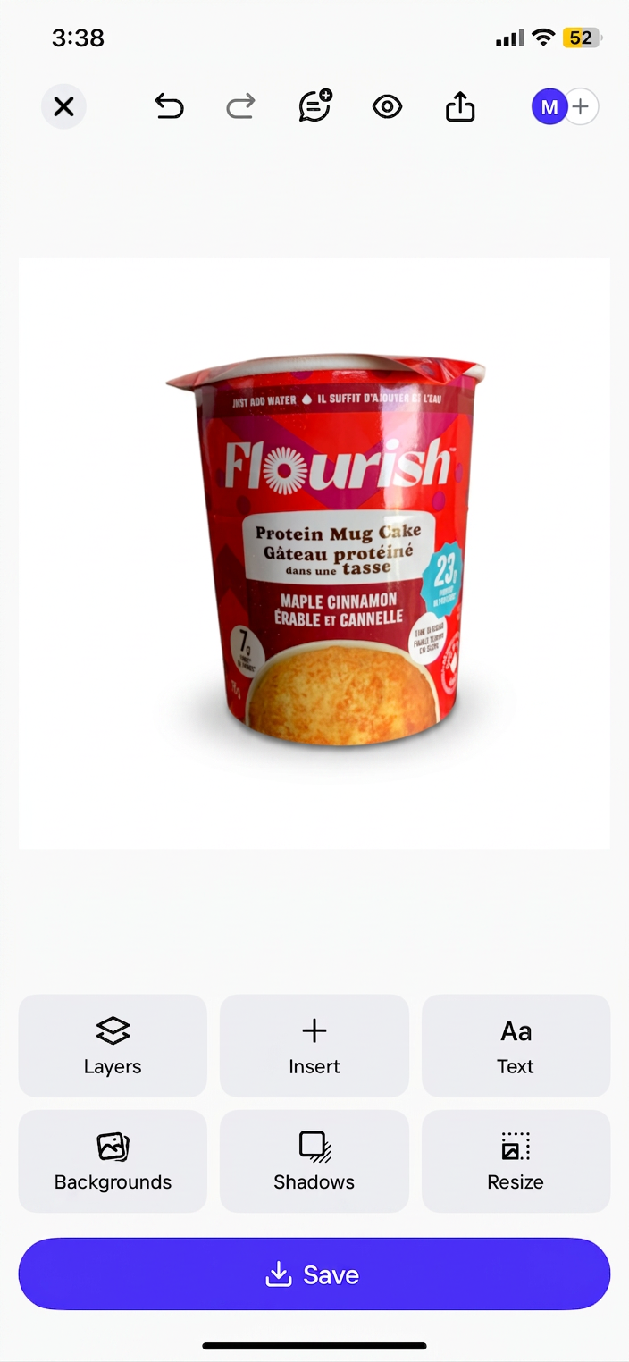 Flourish Protein Mug Cake Maple Cinnamon (75g)