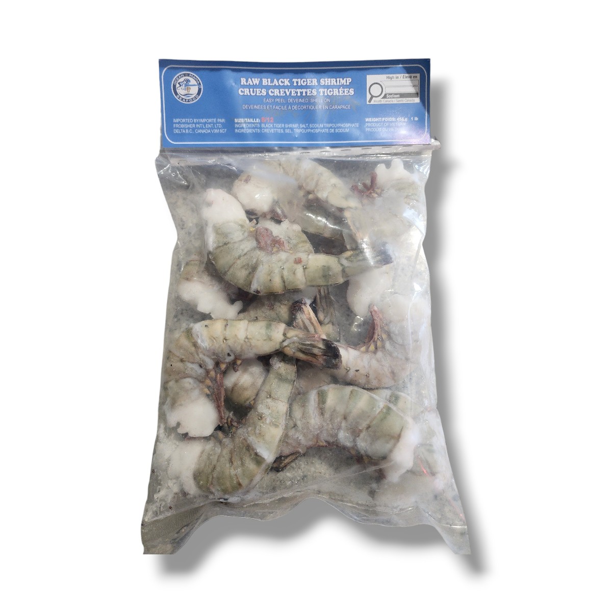 Raw BLACK TIGER SHRIMP EZ-PEEL 8/12 (1Lb)
