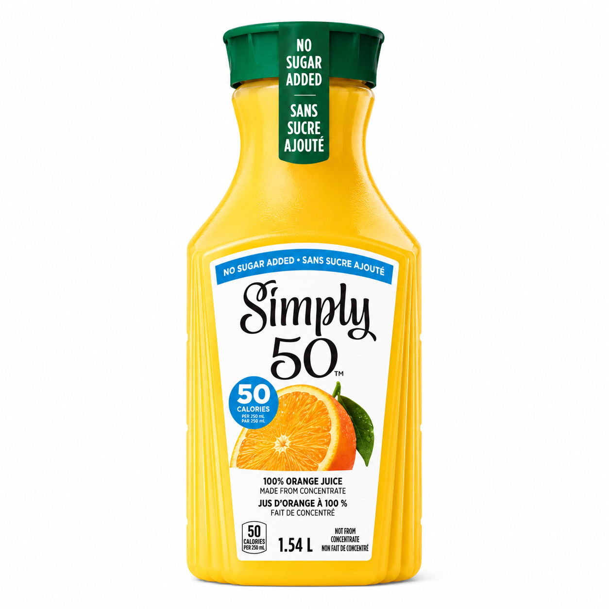 Simply Orange 50 No Sugar Added 1.54L