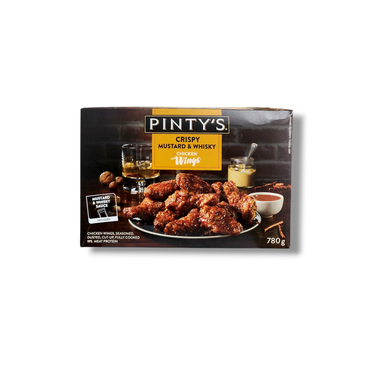 Pinty's Crsipy Mustard & Whisky Chicken Wings (780g)