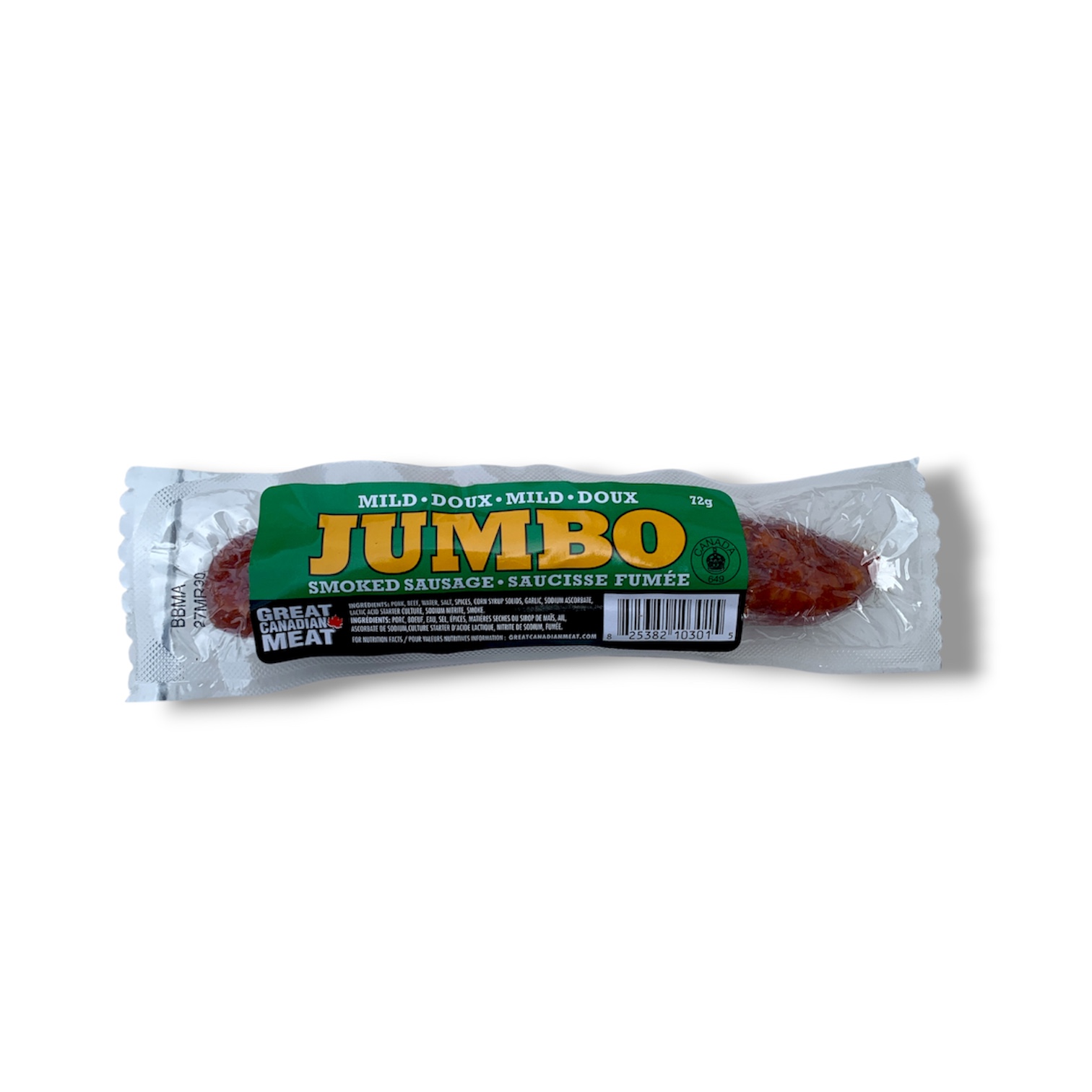 Jumbo Mild Smoked Sausage (72g)