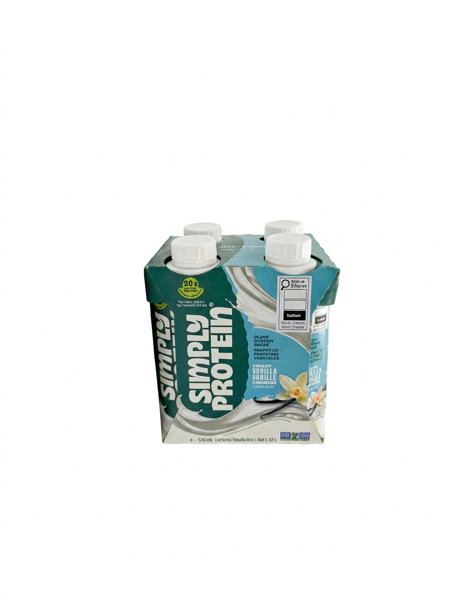 Simply Protein Plant Protein Shake Creamy Vanilla (4x330mL)