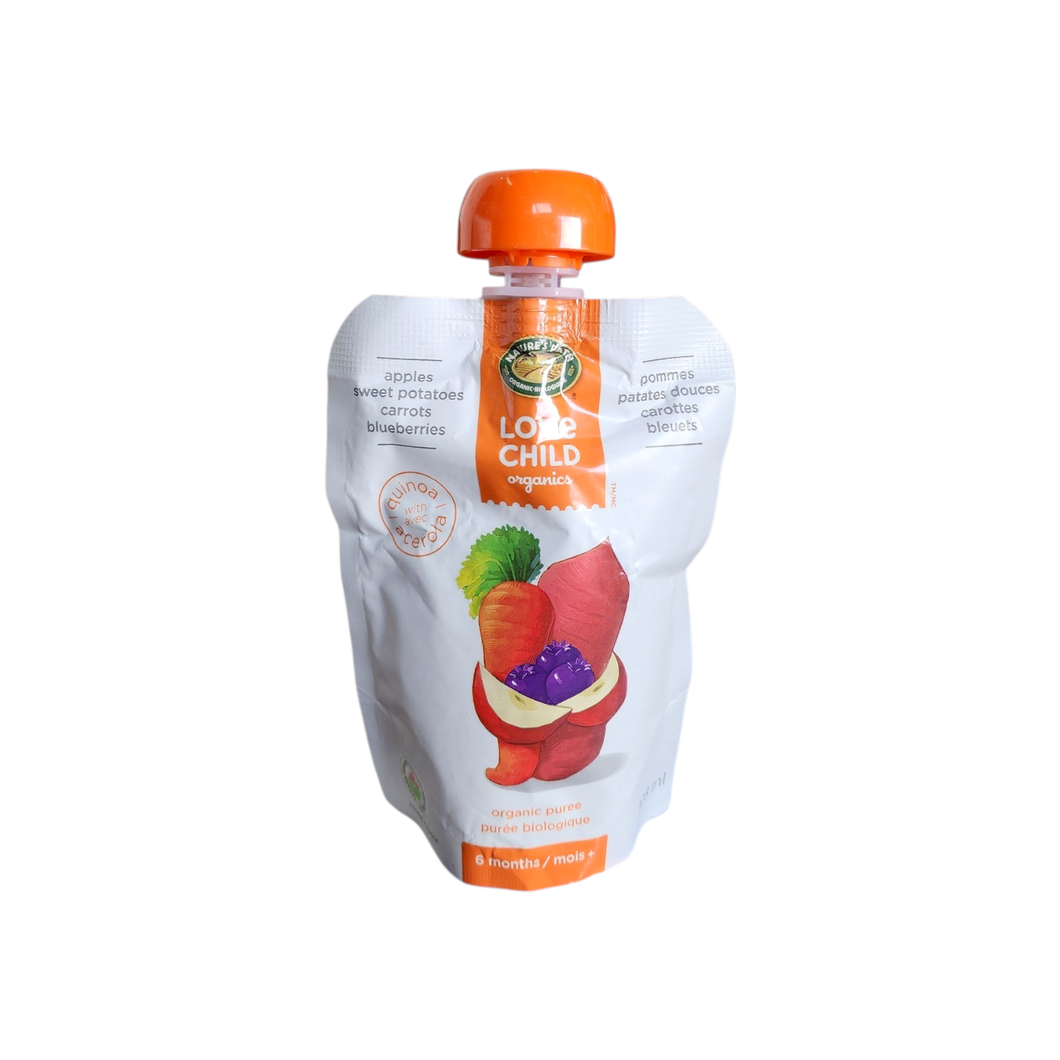 Love Child Organic Apples Sweet Potatoes Carrots Blueberries (128mL)