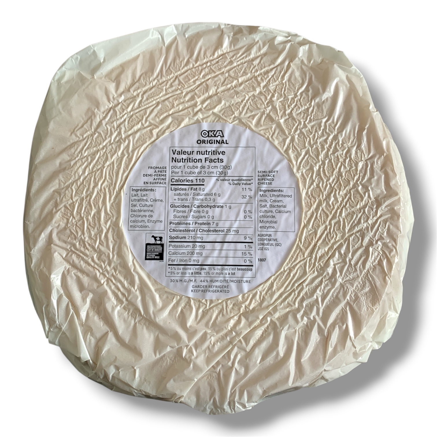 Oka Classique Semi-Soft Cheese – 2.7kg