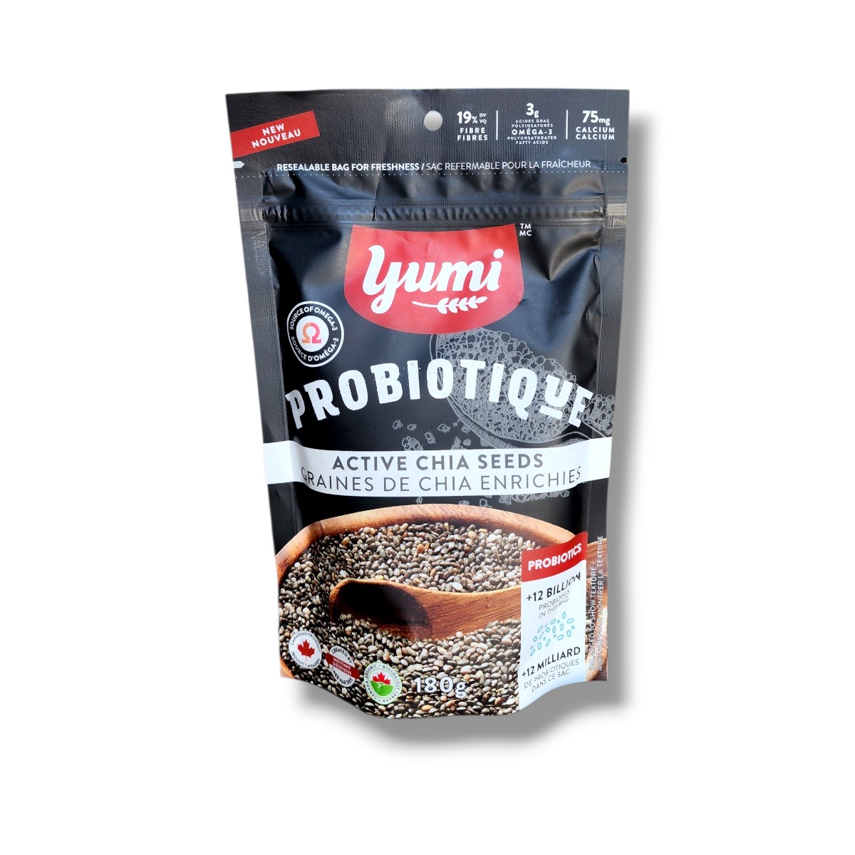 Yumi Organics Probiotique Active Chia Seeds (180g)
