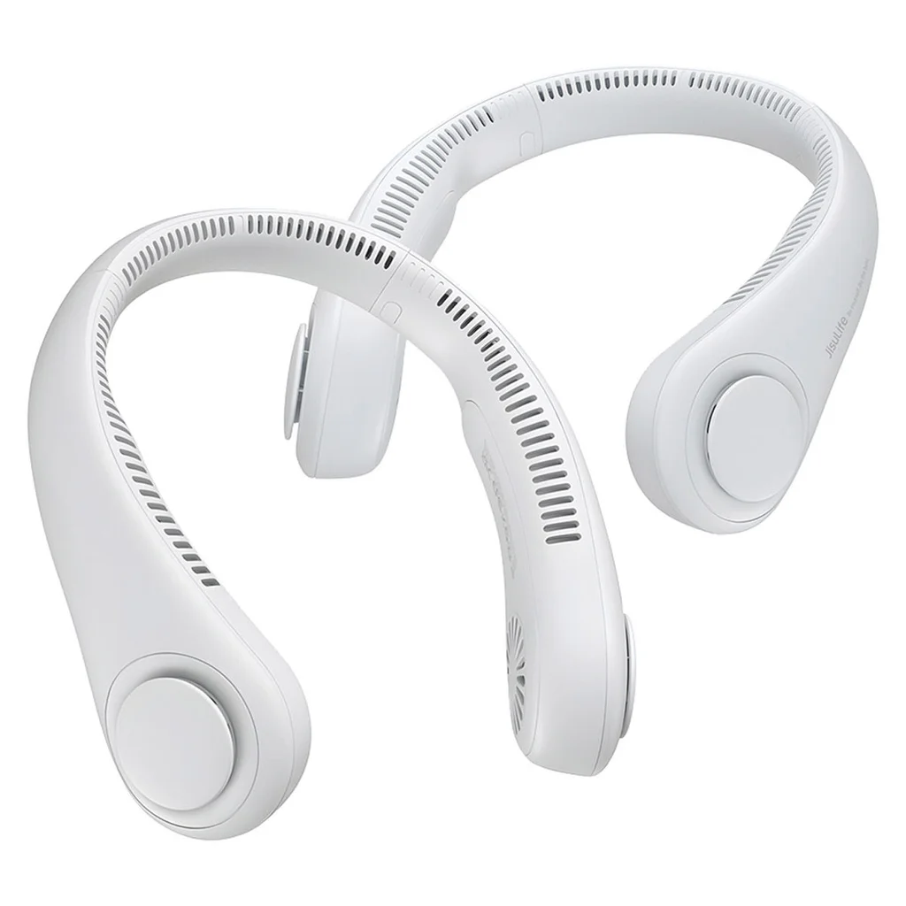 JISULIFE Portable Bladeless Neck Fan, 2-Pack