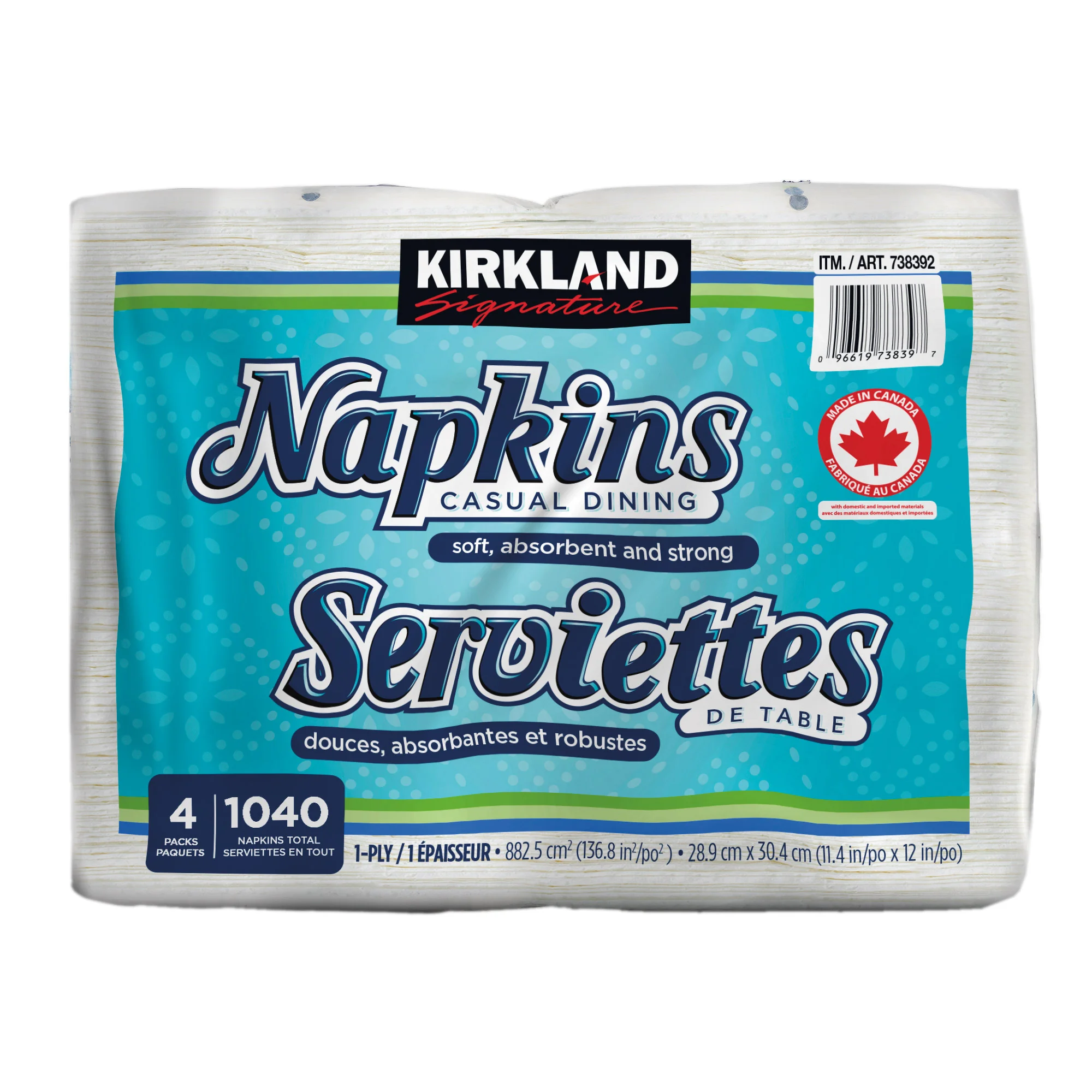 Kirkland Signature Everyday Napkins, 1040 Count