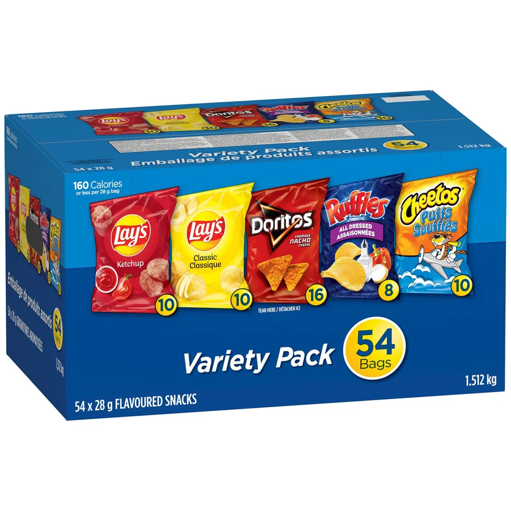 Frito-Lay Lunch Variety Pack, 54 x 28g