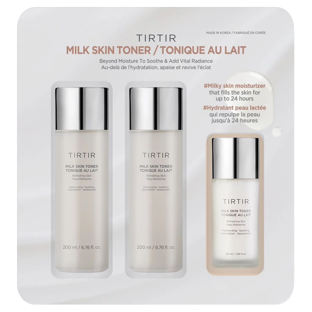 TIRTIR Milk Skin Toner, 2-Pack