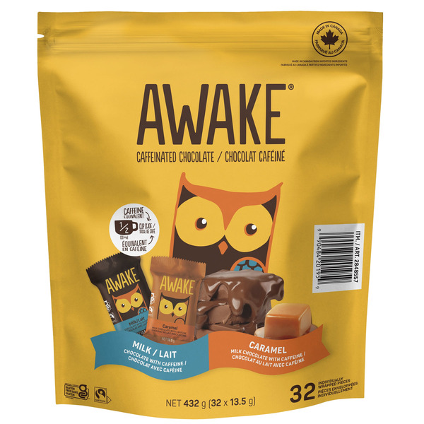 Awake Caffeinated Milk Chocolate Bites