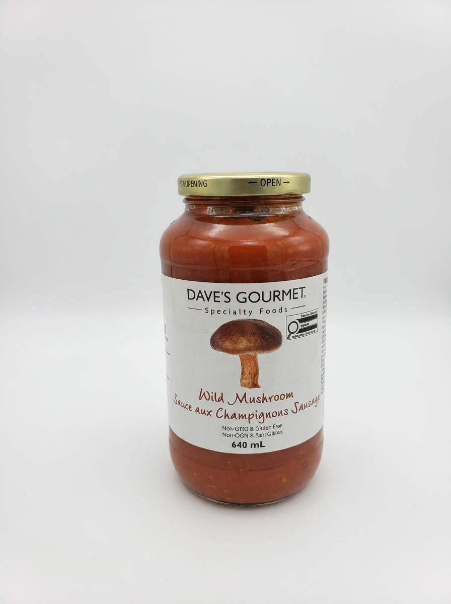 Dave’s Gourmet Wild Mushroom Pasta Sauce (640ml)