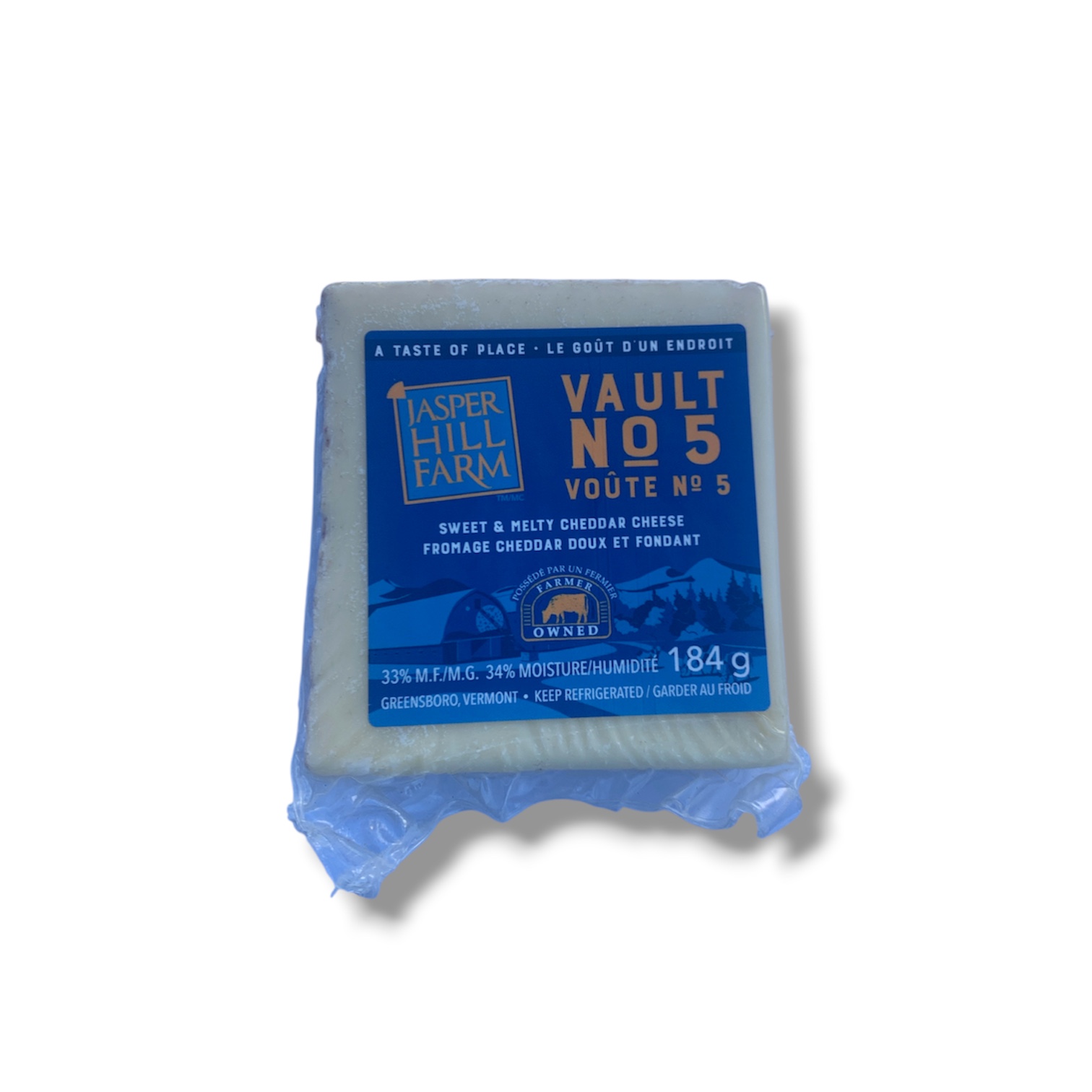 Jasper Hill Farm Vault 5 Cave-Aged Cheddar (170g)