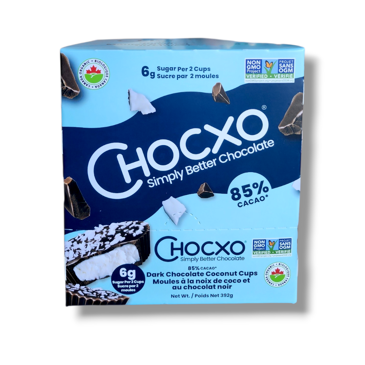 Chocxo Dark Chocolate Coconut Cups (392g)