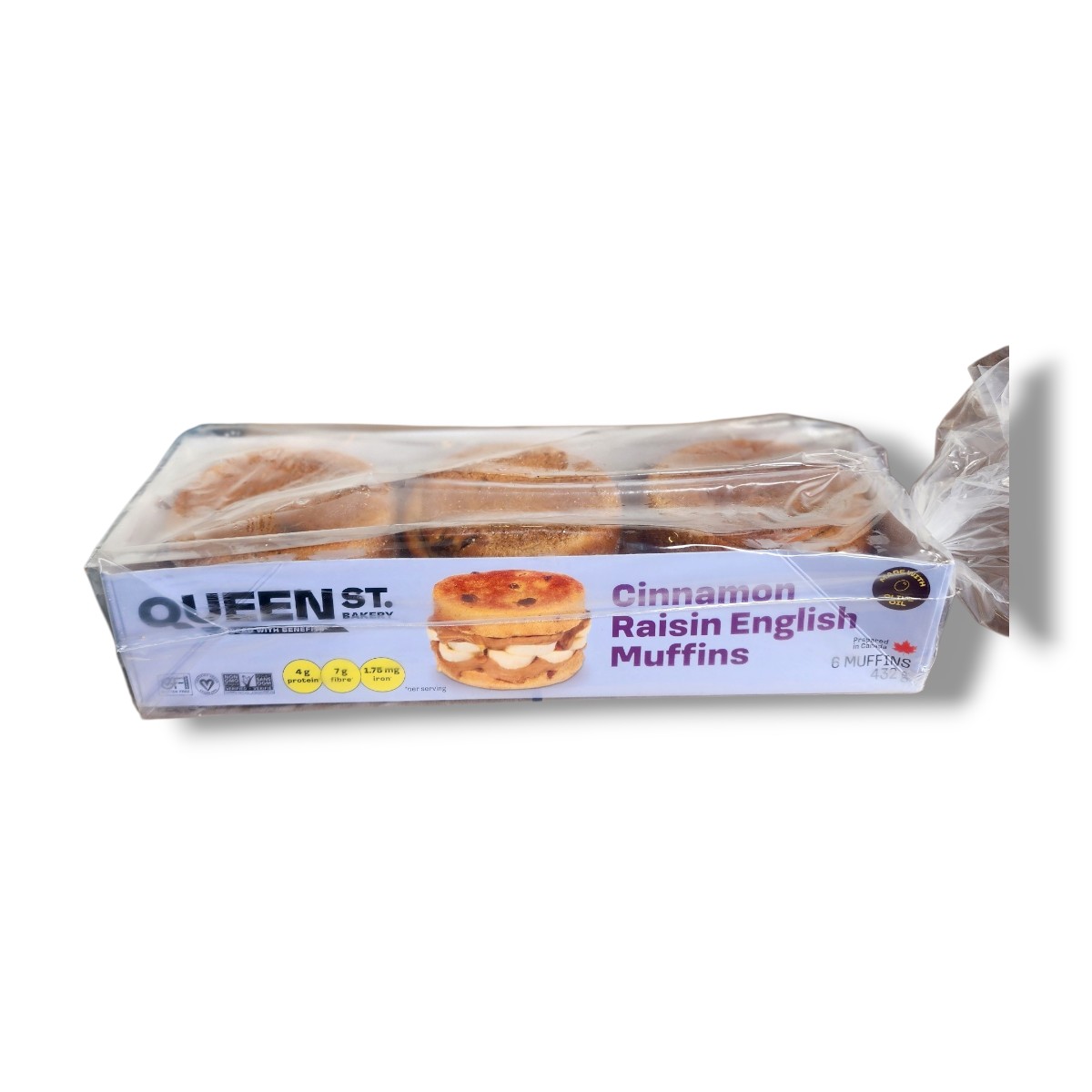 Queen St.Bakery Cinnamon Raisin English Muffins (432g)