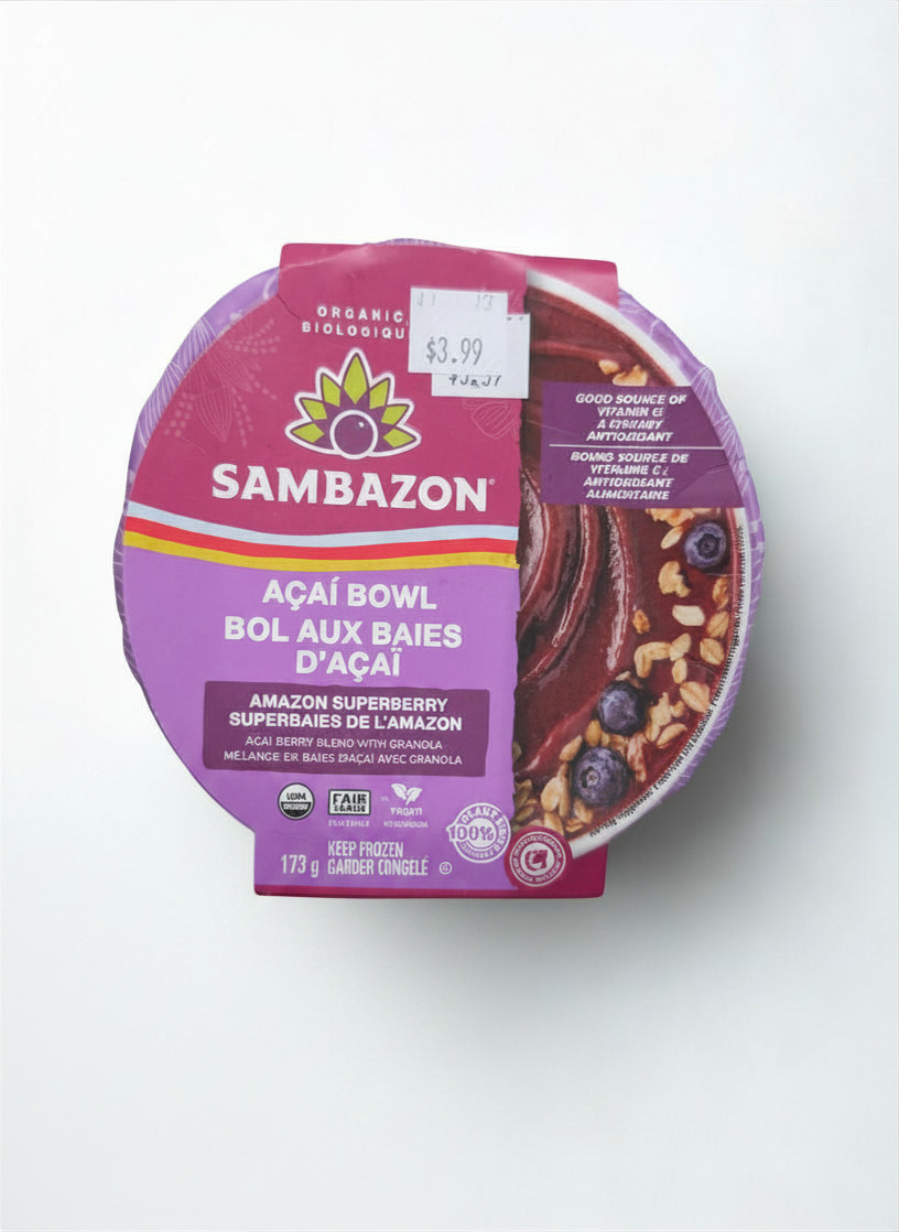 Sambazon Açaí Bowl Berry Blend With Granola (173g)